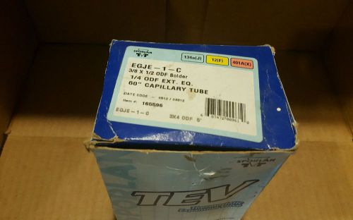 Sporlan egje-1-c 3/8 x 1/2 odf 134a, 12, 401a(x) 60&#034; cap tube for sale