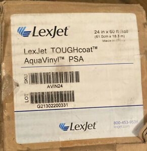 LexJet TOUGHcoat AquaVinyl PSA- 24in x 60ft
