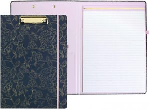 Steel Mill &amp; Co Cute Clipboard Folio with Refillable Lined Navy Floral