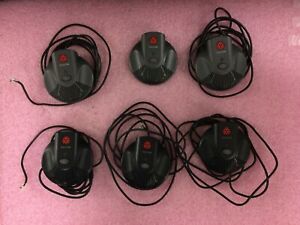 Lot of 6 Polycom External Microphones 2201-07155-601 2201-07155-605 | O695-7