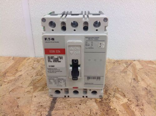 Edb3200 eaton cutler hammer edb 22k rated 200a 240v industrial circuit breaker for sale