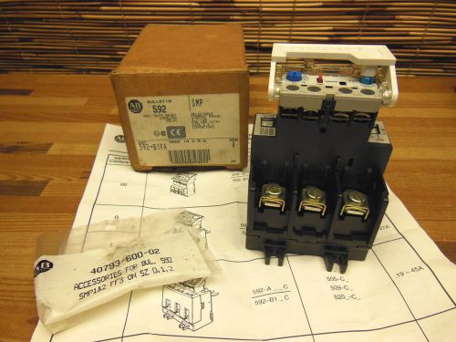 NEW ALLEN BRADLEY 592-B1FA Manual auto reset OVERLOAD RELAY