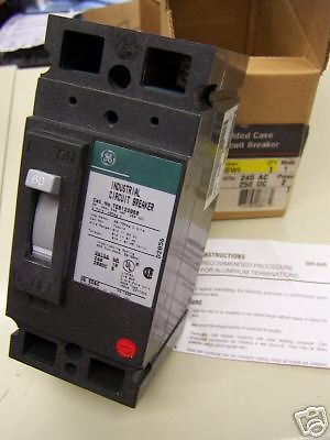 GE Circuit Breaker 2P 60A TEB122060 New,