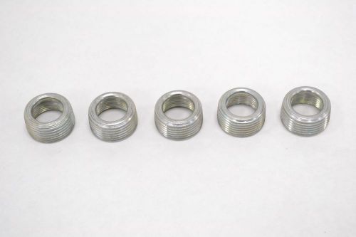 Lot 5 new appleton threaded reducing bushing 1in npt b273389 for sale