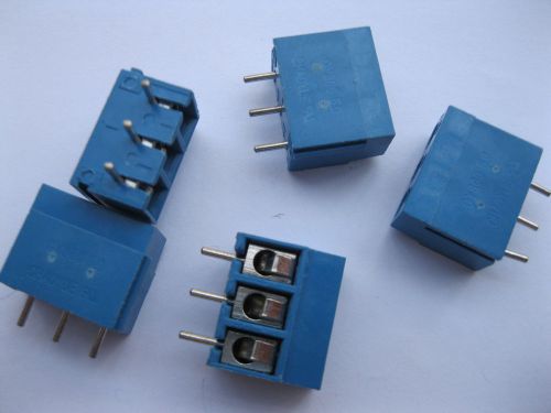 600 pcs 3pin 5.08mm Screw Terminal Block Connector Blue CY300