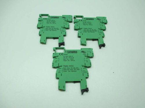 Lot 3 new phoenix contact plc-bsc-24dc/21 2966016 relay terminal block d390163 for sale