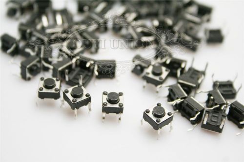 500PCS Tactile Push Button Switch Momentary Tact 6x6x5mm DIP Through-Hole 4pin