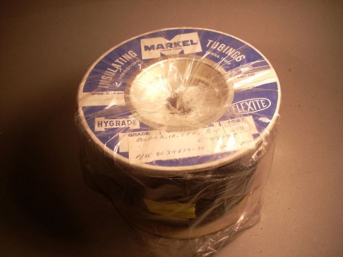 MARKEL HYGRADE FLEXITE BLACK .18 TFE INSULATING TUBING P/N 8034679-34 - 1000 FT