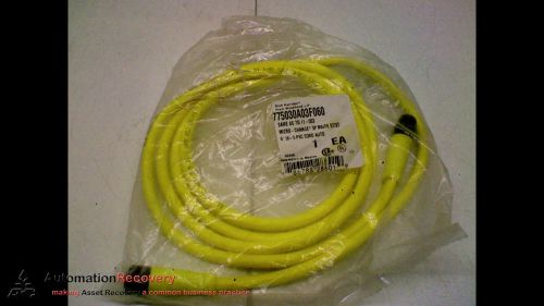 BRAD HARRISON 775030A03F060  CORDSET,  5 POLE, MICROCHANGE, NEW