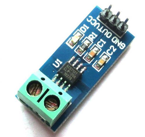 New 1pcs design 5A range Current Sensor Module ACS712 Module For Arduino module