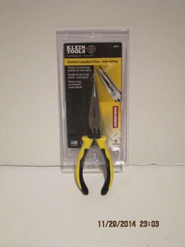 Klein Tools J203-6 Journeyman 6&#034; Standard Long Nose Pliers - Side Cutting,F/SHIP