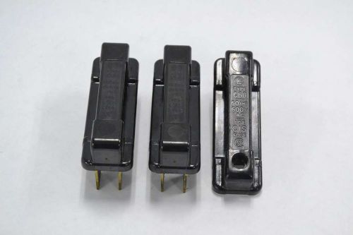 LOT 3 ENGLISH C60 FUSE HOLDER 1P 600V-AC 60 A AMP B359050