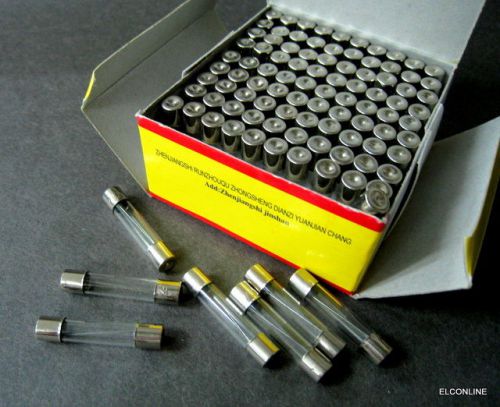 2a / 2 amp #ewa1  6 x 30mm quick blow glass fuses  x 100 pcs for sale