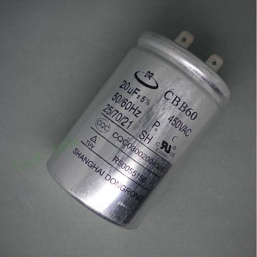 New  aluminum shell washer capacitor 450vac 450v 20uf cbb60 fits 250v  20uf for sale