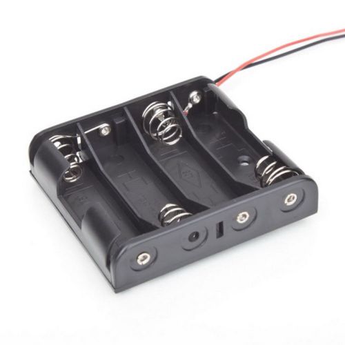 Battery box slot holder case for 4 packs standard aa 2a batteries stack 6v hx for sale