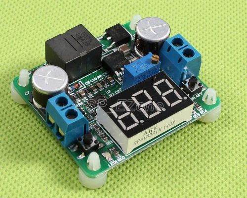 Dc-dc adjustable buck boost voltage converter voltmeter display 5-25v profession for sale