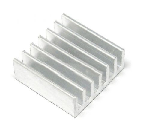 50X Heat sink 14x14x6mm NEW Arrival MINI Aluminum HeatSink Color Slivery  AK