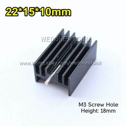 100pcs 22*15*10mm Aluminum Heat Sink With Needle Radiator TO-220 Transistor