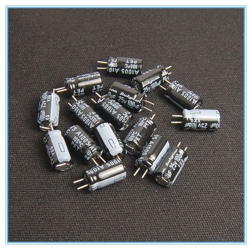 (30pcs) 100uf 25v Rubycon Radial Electrolytic Capacitor 25v100uf YXG High ripple