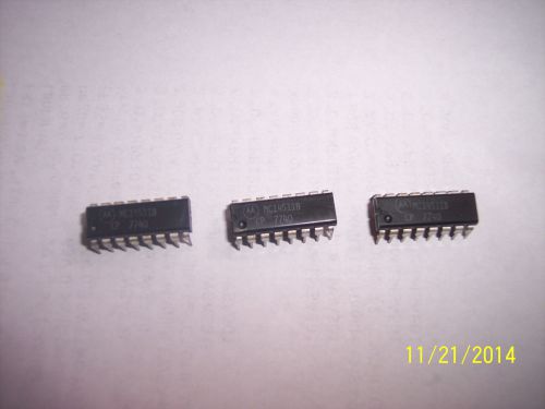 3pcs Motorola MC14511B DIP-16 IC BCD TO C.C. 7-SEGMENTS DEC/DRIVER MC14511B