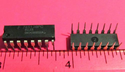 Demultiplexer/Decoder,FSC,74S138PC,3 To 8 Line,16 Pin,Plastic,Dip,10 Pcs