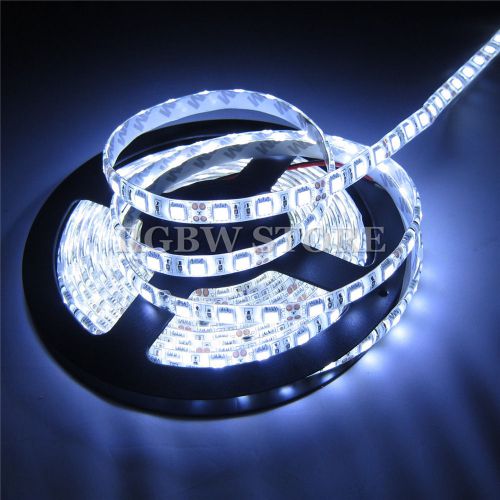 5m 5050 60 leds/m cool white 6500k waterproof 300leds flexible led strip dc24v for sale