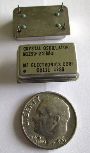 22 MHZ CRYSTAL OSCILLATORS  NOS  10  PCS.