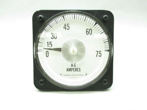 GENERAL ELECTRIC GE 50-105141-LSPB 0-75A AMP METER D462530