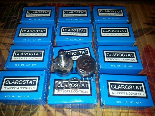 (12)  CLAROSTAT RV4NAYSD501A 53C3500 POTENTIOMETER, 500OHM, POT, PANEL MOUNT