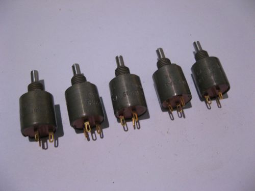 Qty 5 Potentiometer 10K P.E.C RV6SAYSB103C - NOS