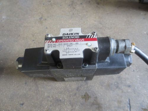 KIAMASTER 4NEII-600 CNC DAIKIN SOLENOID VALVE JSO-G02-2NA-20-N CHECK MT-02W1-40