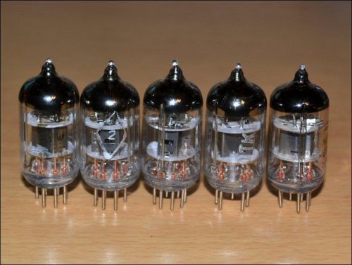 Mil specs 6AK5 EF95 Tubes. Russian 6J1P-EV. Lot of 5