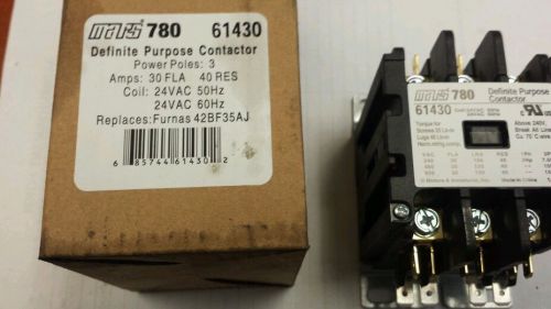 Mars 780 Definite Purpose Contactor 3 Pole 30A Ind 40A Res 24VAC 61430