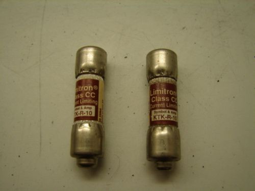 LIMITRON KTK-R-10 CLASS CC 10A (LOT OF 2) *XLNT*