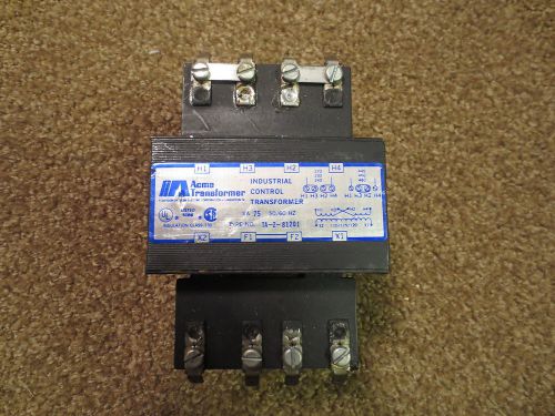 Acme Transformer Industrial Control Transformer TA-2-81201 75VA 50/60Hz