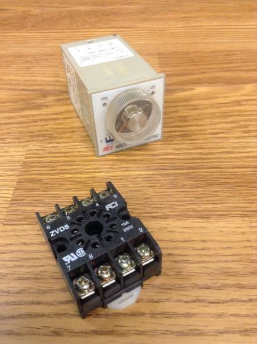 Aci 10 amp 24-250vac/vdc multi function relay 8552a240 with base for sale