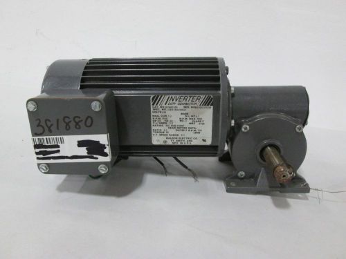 NEW BALDOR IDGM2500 INVERTER 5:1 GEAR 3/8HP 230V-AC 1650RPM 3PH MOTOR D297748