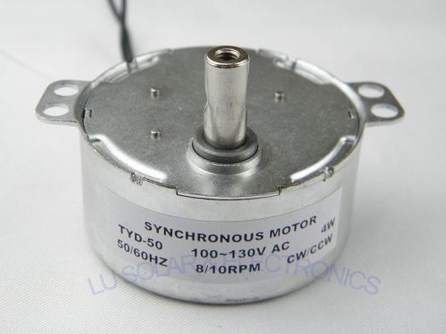 110V AC 8/10RPM CW/CCW TYD-50 Synchronous Motor Robust Torque 4Kgf.cm 4W NEW!