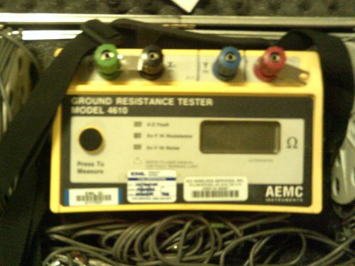 Aemc 4610 with testing kit   ground resistance tester for sale