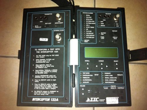 INTERCEPTOR 132A COMMUNICATIONS ANALYZER - TTC II == USED FROM WORKING LAB=