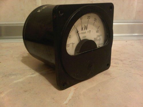 Russian analog 3 phase wattmeter 10-0-40 kW AC 220V electrical power meter