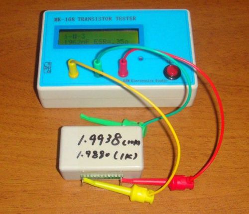 New transistor tester \ rlc table \ esr meter l/c/r npn pnp mos for sale