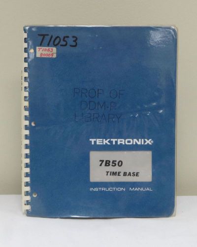 Tektronix 7B50 Time Base Instruction Manual