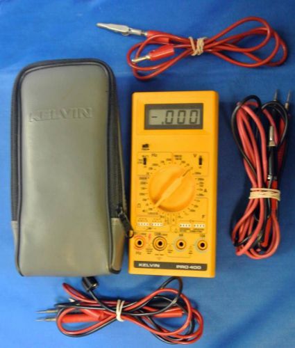 PRO 400 DIGITAL MULTIMETER  w/ Case + Probes~ NICE ( Reduced )