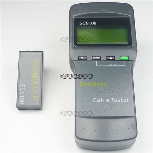 NEW IN BOX MEASURE LAN TESTER NETWORK SC8108 LENGTH CAT5 CABLE RJ45 METER