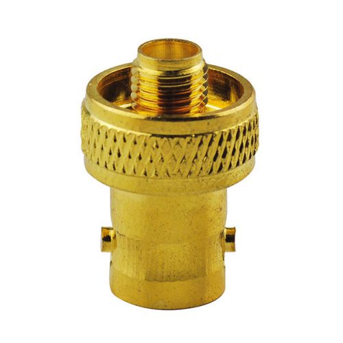 BNC Female to SMA Female jack straight RF adapter Audio Connector Gold-plated