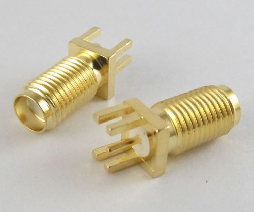 30 Pcs SMA RF Female Board Mount Coaxial Connector Un-S New