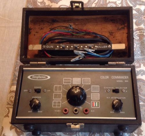 VINTAGE AMPHENOL 860 COLOR COMMANDER TELEVISION REPAIR TEST SET/CALIBRATION UNIT