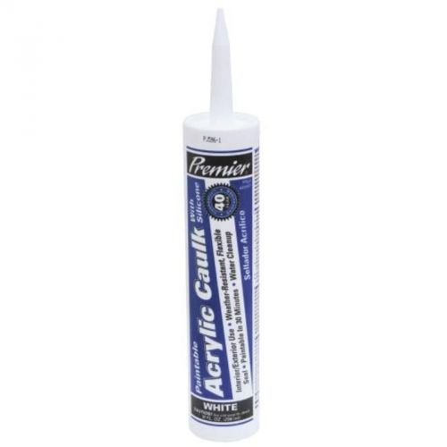 Siliconized acrylic caulk white 441047 premier adhesive caulk 441047 for sale