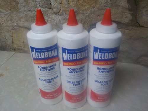 New Weldbond Adhesive 21-Ounce Bottle x 3